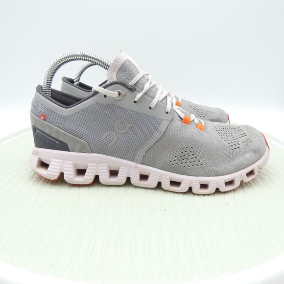 On Running Cloud X Womens US 9.5 Training Shoes Alloy Lily Lace Up Mesh Sneakers - Picture 3 of 10
